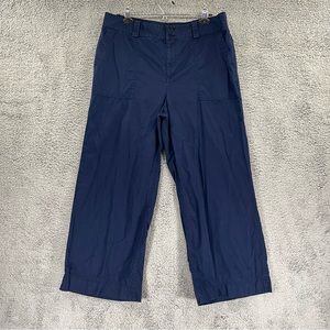 Lauren Ralph Lauren Pants Straight Leg 100% Cotton Blue Women Size 14